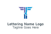 20 Logo Lettering T Template Bundle, a Branding & Logo Template by Acongraphic (Thumbnail 18 of 21)