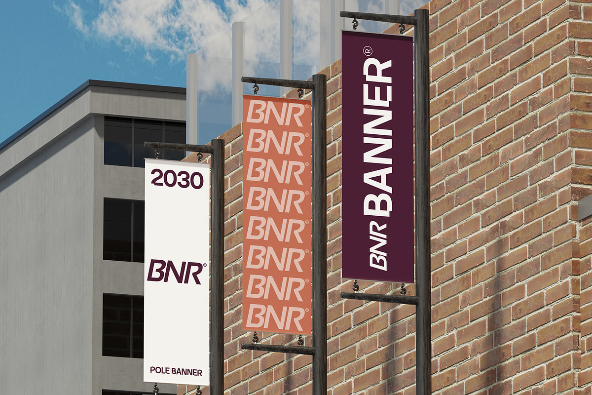 Street Pole Banner Mockup, an Advertising Mockup by Unerispace (Photo 2 of 5)