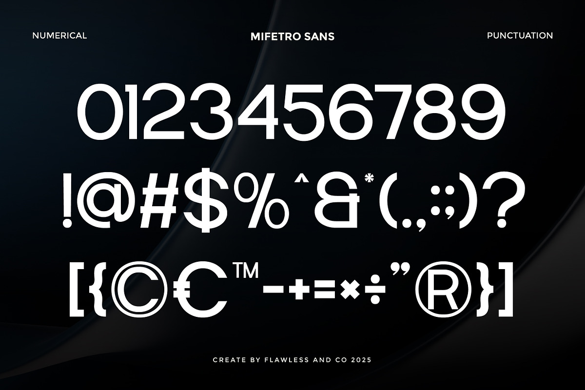 Mifetro - Modern Sans Serif Font, a Sans Serif Font by Flawless And Co (Photo 8 of 10)