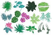 TROPIC FLOWERS, a Decorative Illustration by Tanya Akhmett (Thumbnail 2 of 3)