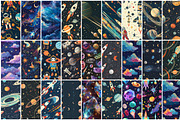 130 Cosmos Seamless Patterns, a Pattern Graphic by mkStudioLab (Thumbnail 3 of 5)