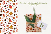 Watercolor Autumn Pattern and Frames, an Object Graphic by Dina Guiter (Thumbnail 5 of 14)
