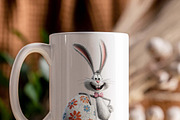 Whimsical Bunny Easter Clipart, an Illustration by one-touch (Thumbnail 4 of 15)