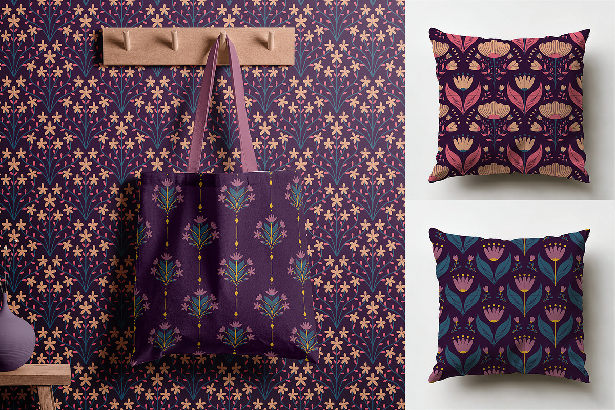 Bohemian Floral Pattern Collection, a Graphic by Asya Melkonyan Patterns (Photo 7 of 15)