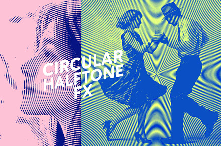 Circular Halftone Pattern Photoshop