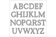 Vector Alphabet Set, an Outline Icon by RODINA (Thumbnail 1 of 3)