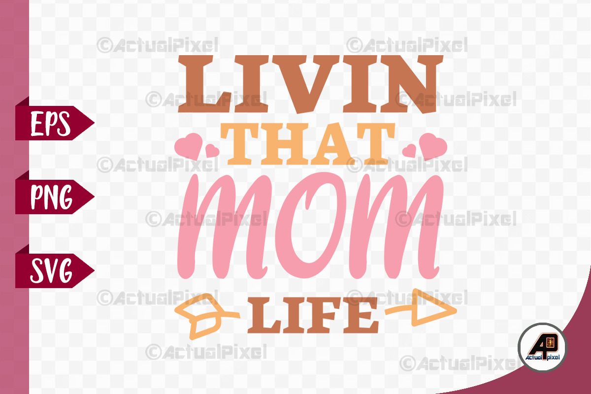 Mother's Day SVG PNG Design Bundle, an Illustration by Actual Pixel (Photo 11 of 12)