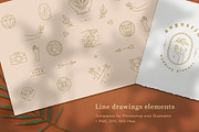 Logo Line Elements Collection, a Decorative Illustration by Vasya Kobelev (Thumbnail 1 of 11)