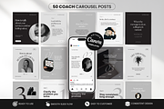 Coach Carousel Instagram Posts Canva, a Social Media Template by DigiPax (Thumbnail 1 of 11)
