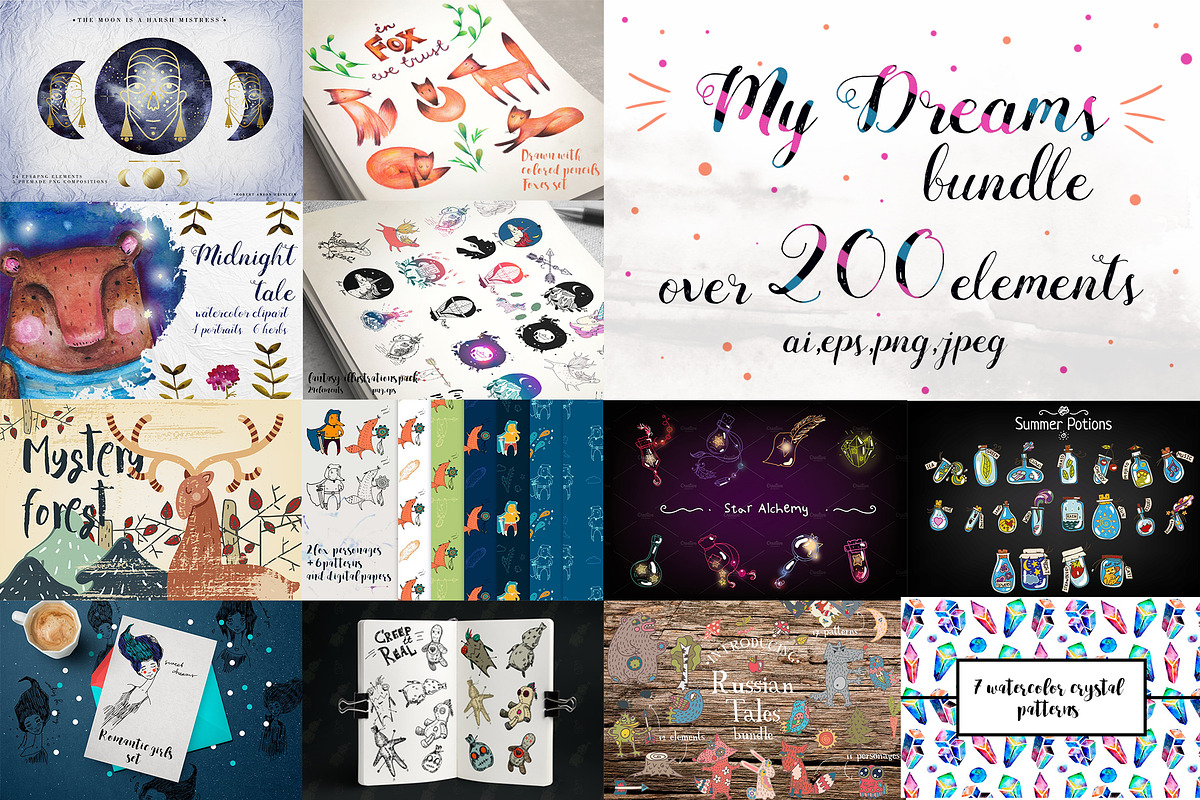 My Dreams Bundle, a Graphic by Kotozoid (Photo 1 of 13)