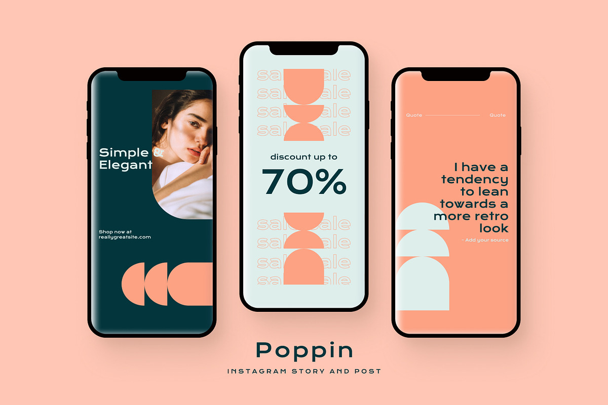 Poppin - Instagram Stories and Post, a Social Media Template by MYDesign (Photo 2 of 5)