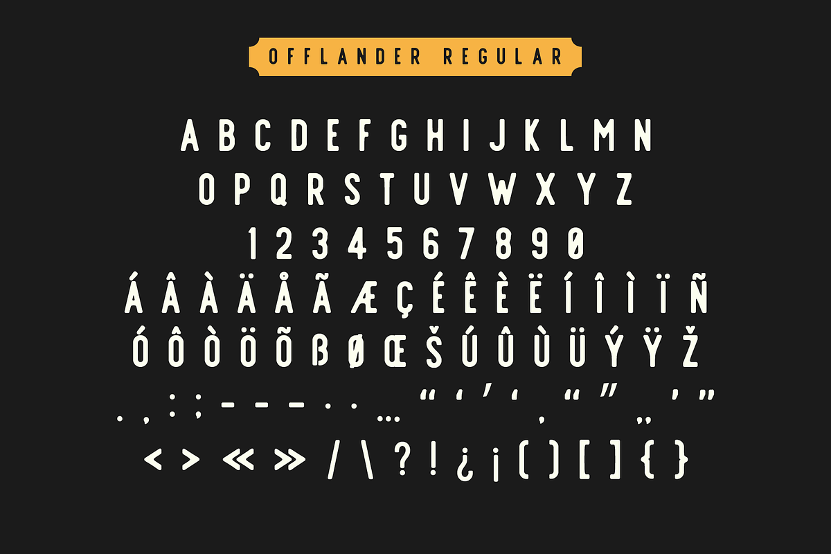 Offlander - Font Family preview 5