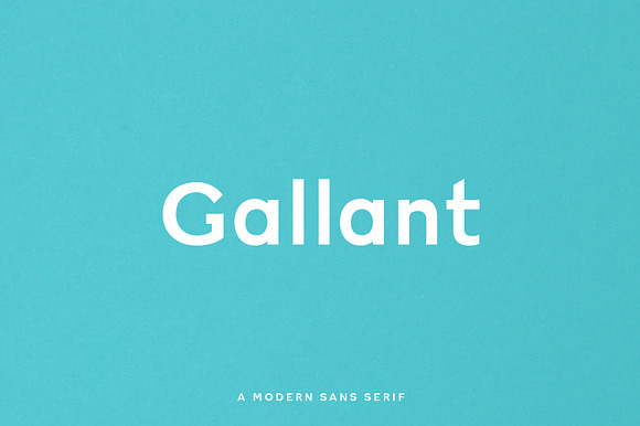 Gallant - A Geometric Typeface preview 7