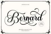 Bernard Script, a Script Font by Strong.co (Thumbnail 1 of 9)