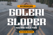 Goleri Sloper, a Serif Font by alon kelakon (Thumbnail 1 of 6)