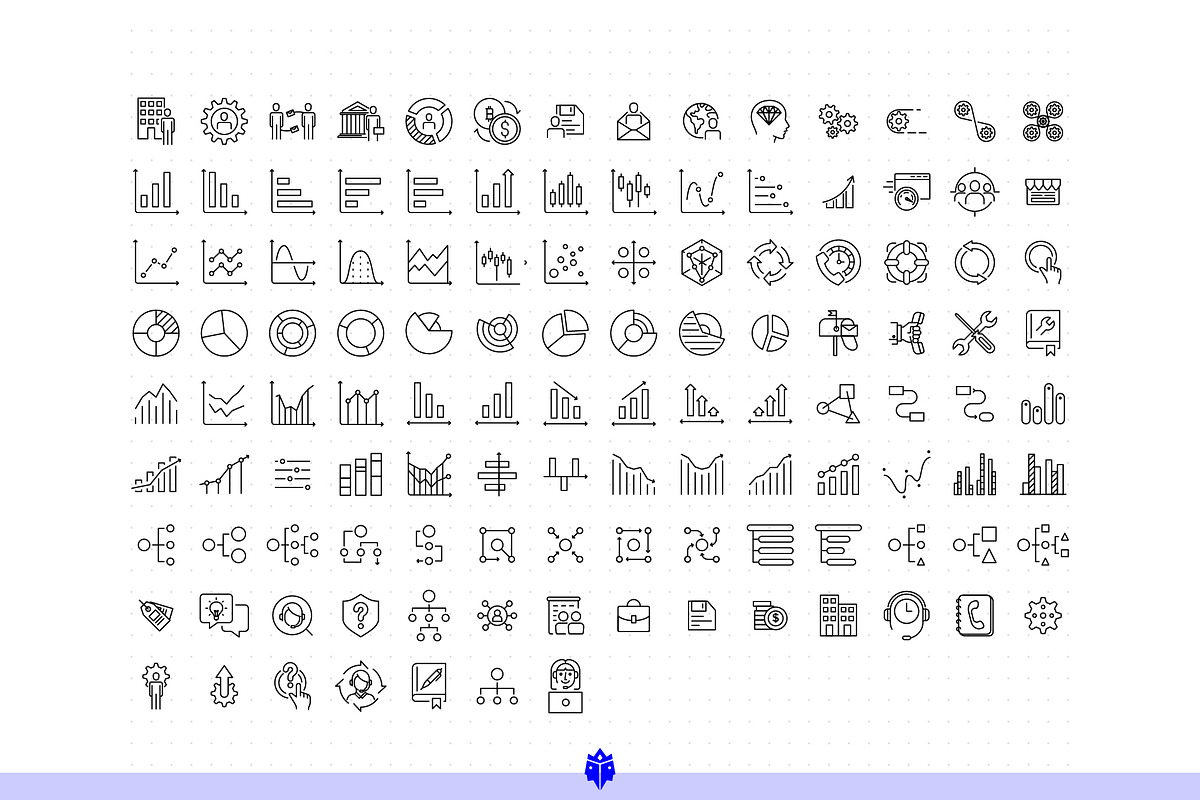 Business Icon Set, an Outline Icon by Pathlord (Photo 6 of 10)