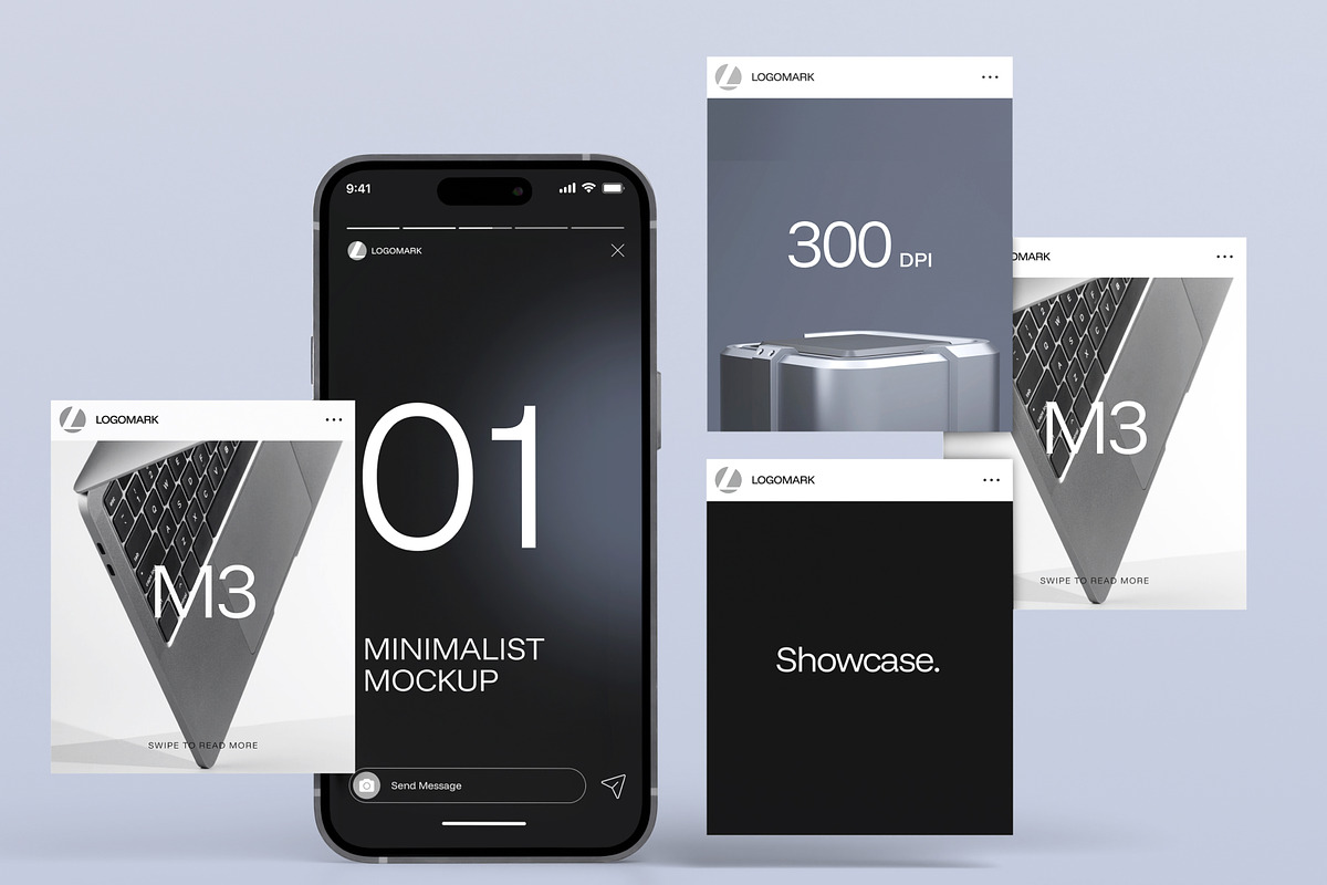 Social Media Display Mockup, an iPhone Mockup by SLAB! Design (Photo 5 of 8)