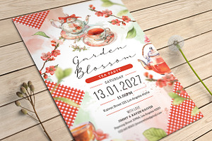 Tea Party Invitation, an Invitation Template by Aarley Kaiven