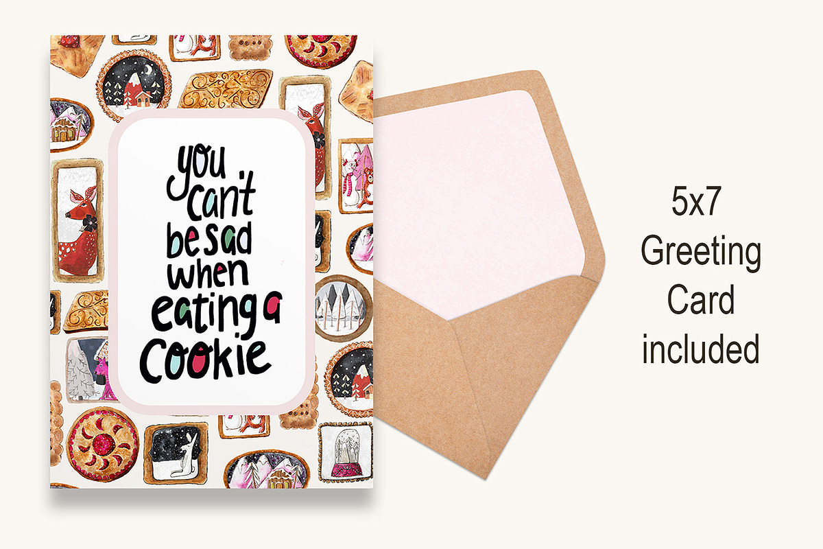 Homemade Cookies Watercolor, a Food Illustration by Bridgett Stahlman Design (Photo 7 of 8)