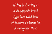 Nifty & Swifty - brush font, a Handwritten Font by Font Infusions (Thumbnail 2 of 12)