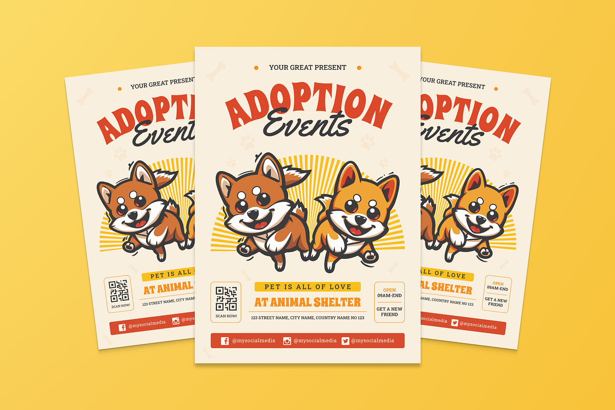 Adoption Events Flyer, a Flyer Template by MMPixelCraft (Photo 3 of 5)