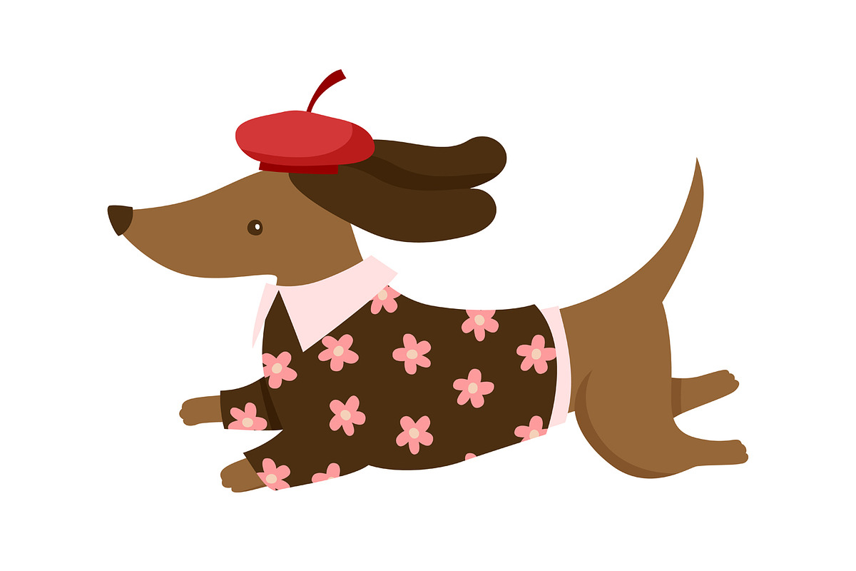 Cute French Dachshund, an Object Graphic by the_myro (Photo 4 of 6)