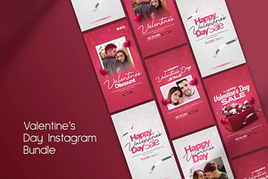 Valentine's Day Instagram Stories, a Social Media Template by Saman Osama