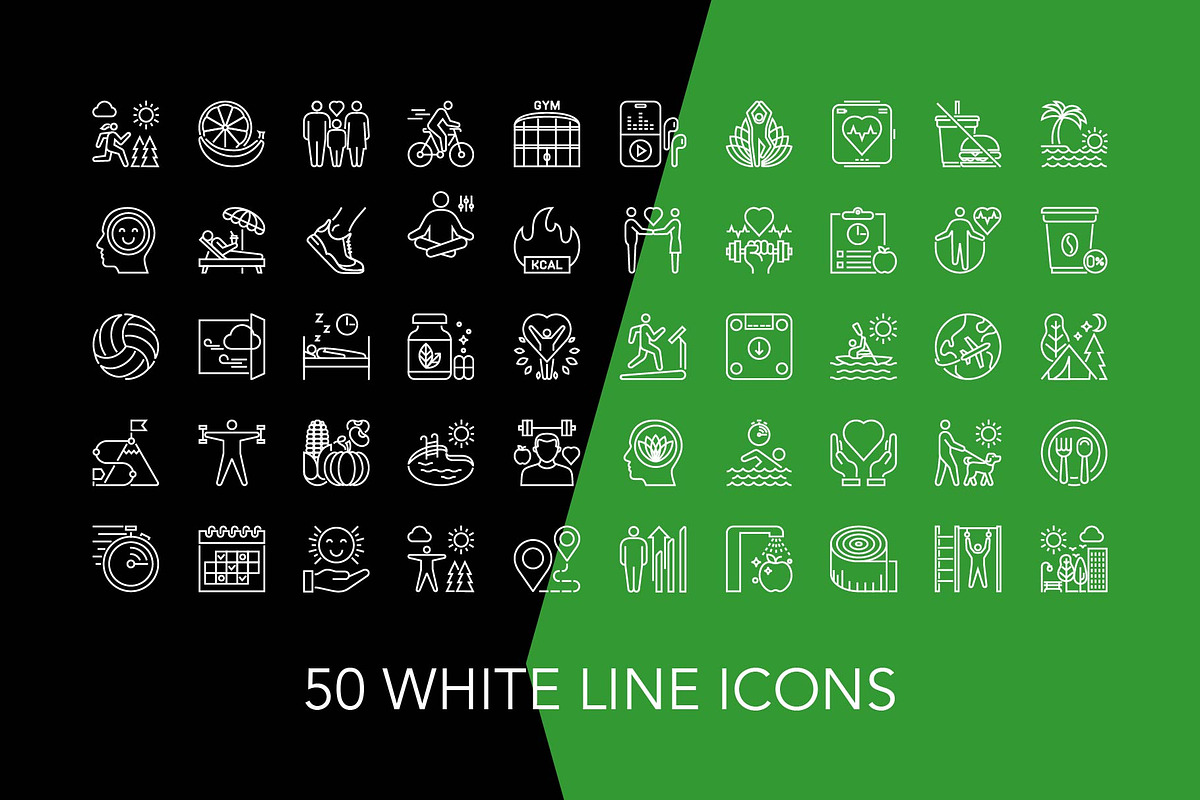 200 Healthy lifestyle  Vector Icons, an Icon by Genestro Shop (Photo 4 of 5)