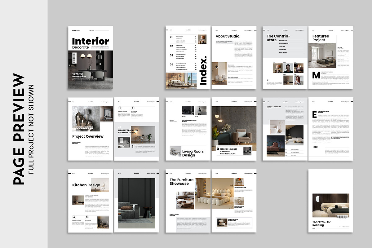 Interior Design Magazine Template, a Magazine Template by Spark_Creative (Photo 12 of 12)