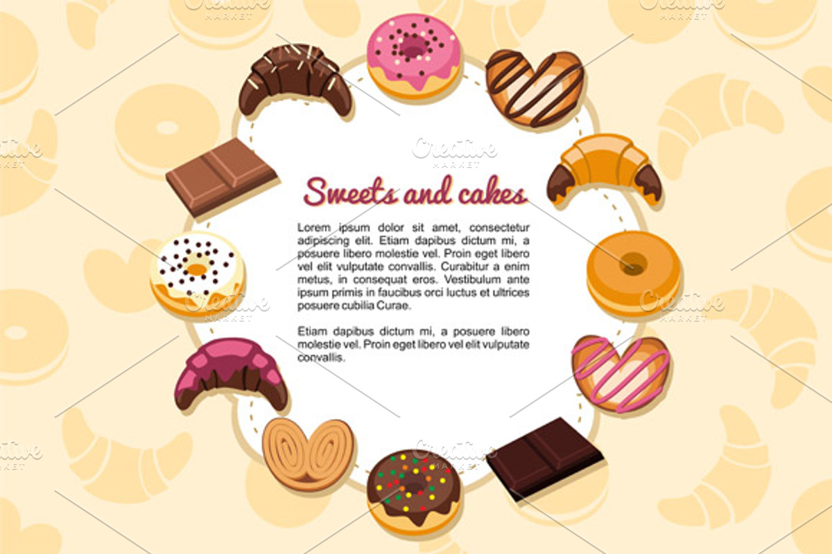 Sweets and cakes, an Object Graphic by Rosa Puchalt