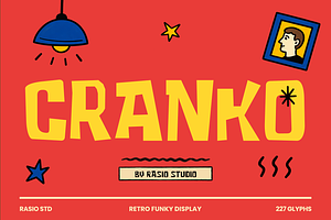 Cranko Retro Funky Display Font