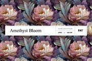 Amethyst Bloom Pattern, a Pattern Graphic by saskaratype (Thumbnail 1 of 5)