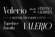 Valerio – Font Family, a Serif Font by Stefano Giliberti (Thumbnail 2 of 10)