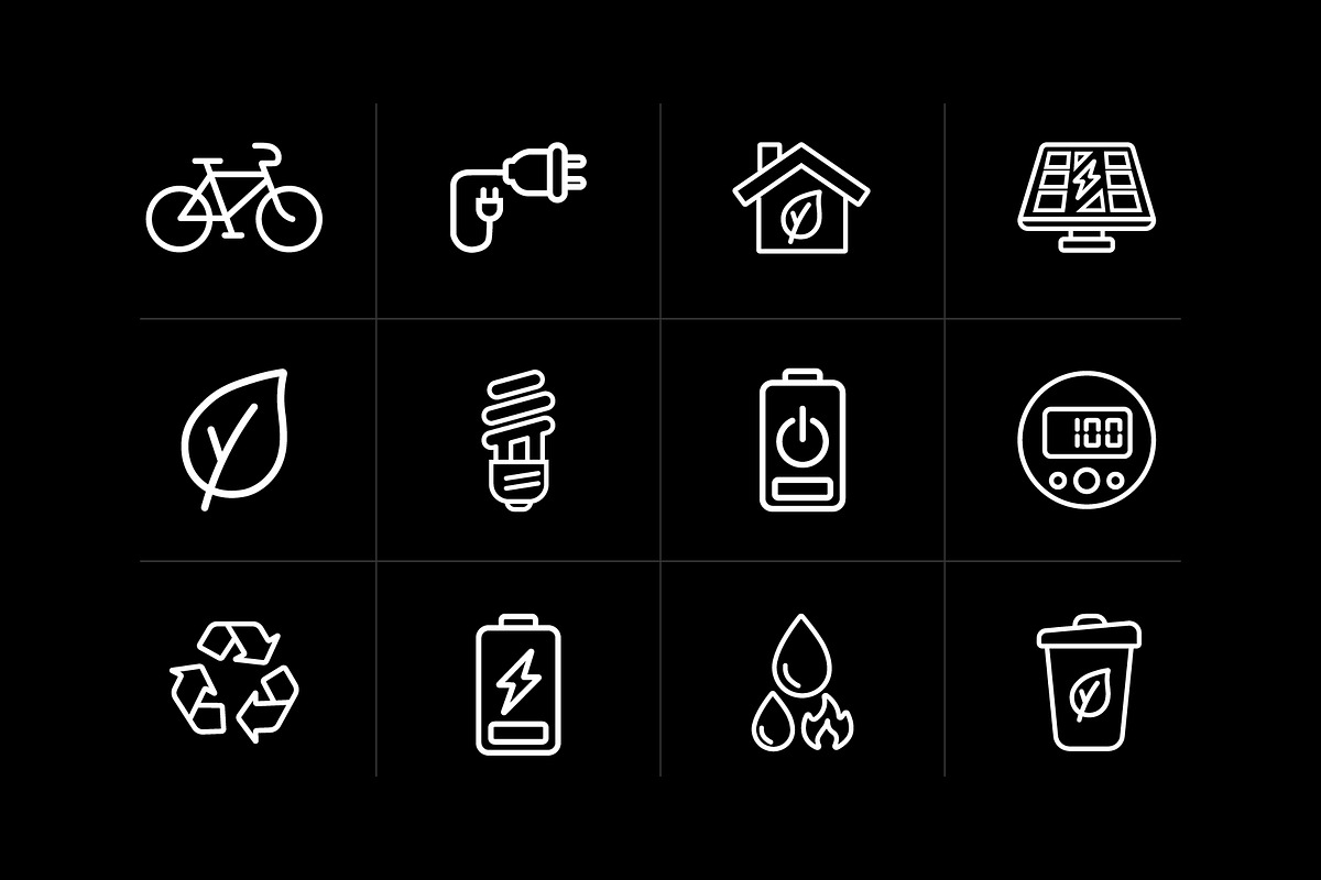 Green Energy and Sustainable Icons, an Icon by VectStock (Photo 2 of 2)