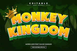 Monkey Kingdom Editable Text Effect