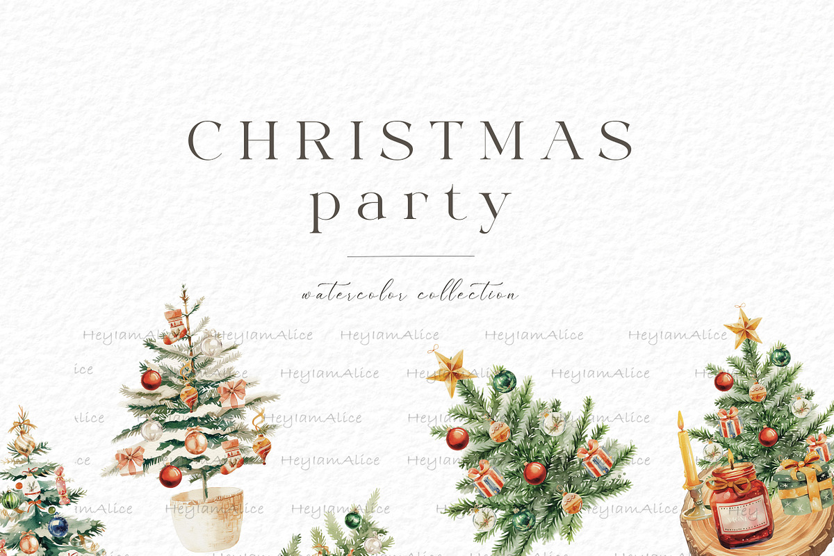 Christmas Party, a Seasonal Illustration by heyiamalice (Photo 2 of 19)