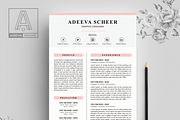 Simple Resume Template Scheer, a Resume Template by AdeevaResume (Thumbnail 2 of 4)