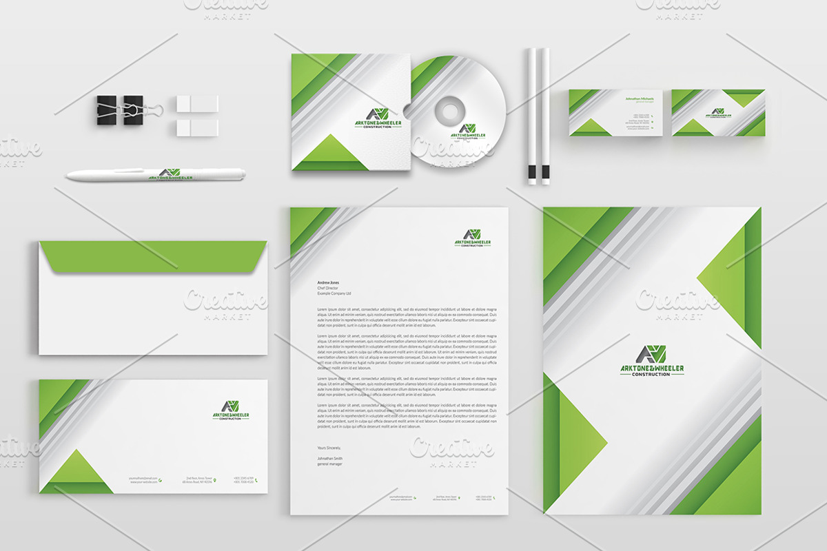 Corporate Stationery Pack, a Stationery Template by BettyDesign (Photo 4 of 9)
