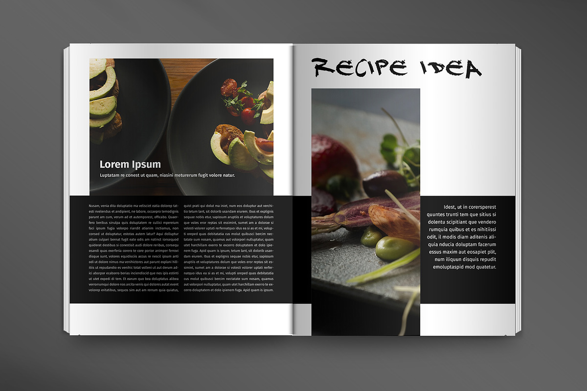 Gourmet Restaurant Magazine Set, a Templates & Theme by wavebreak