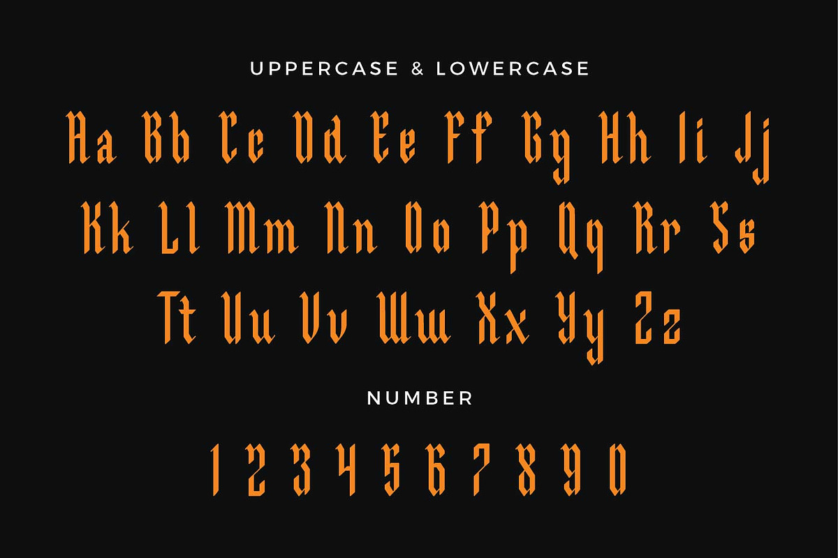 Malegroth - Tall Blackletter Fonts preview 8