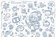 28 Ballpoint pen procreate brushes, a Brush Add-On by ProcreateiBox (Thumbnail 6 of 9)