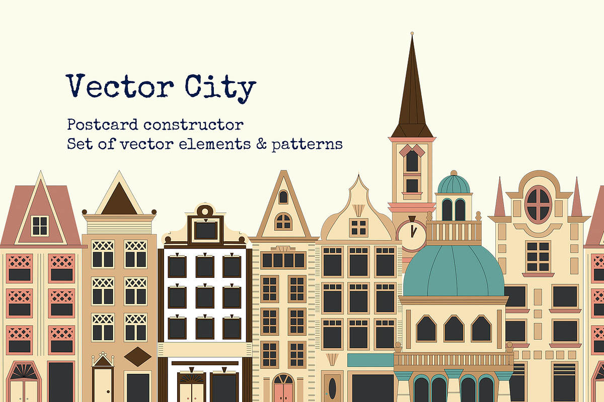 Vector City Postcard Creator, an Object Graphic by saturday.sketch (Photo 1 of 10)