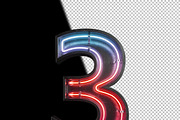 Neon light Alphabet letters, a Decorative Illustration by S_design (Thumbnail 8 of 8)