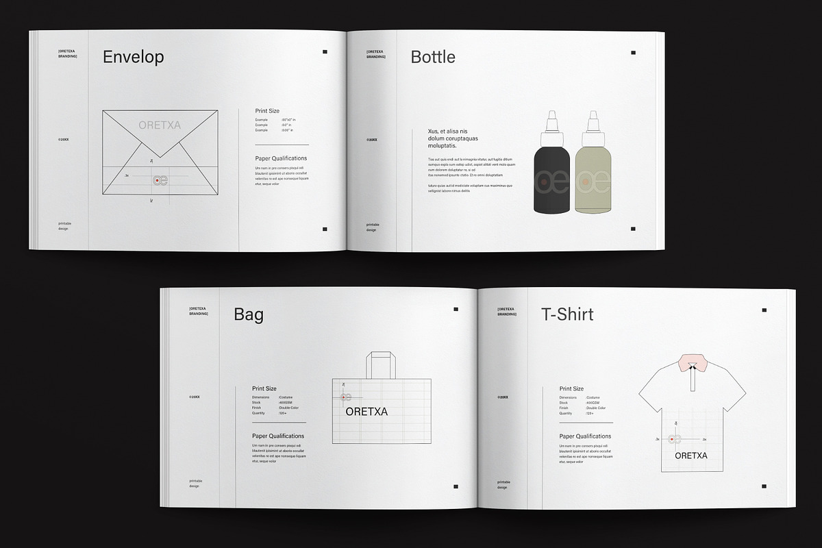 Creative Brand Identity Guidelines, a Brochure Template by E-Type (Photo 9 of 12)