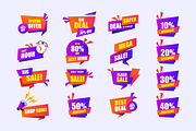 Purple Orange Gradient Sale Label, a Solid Icon by Gumrega Studio (Thumbnail 2 of 2)
