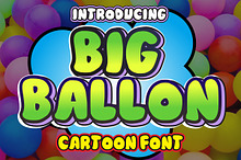 Big Ballon - Cartoon Font