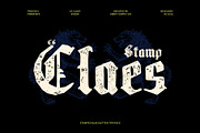 CS Claes Stamp, a Blackletter Font by Craft Supply Co. (Thumbnail 1 of 8)