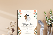 12 Simple Floral Wedding Invitations, an Invitation Template by WynterLife Studio (Thumbnail 5 of 7)