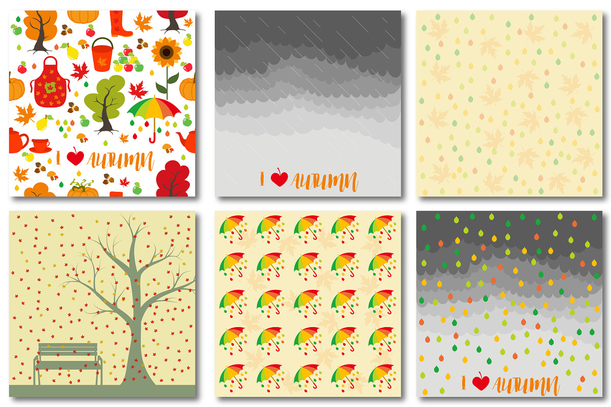 Big autumn set of patterns, a Pattern Graphic by Orangepencil (Photo 5 of 7)