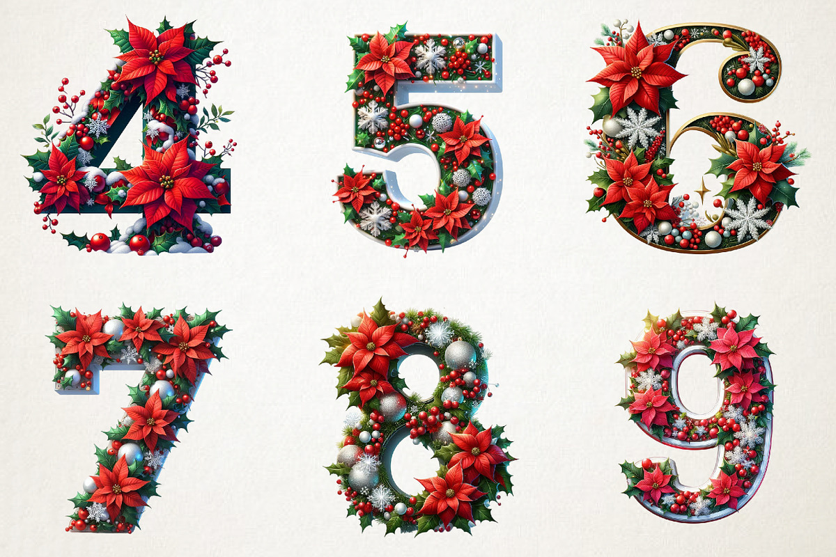 Festive Holiday Letters Collection, an Illustration by RobertsArt (Photo 6 of 7)